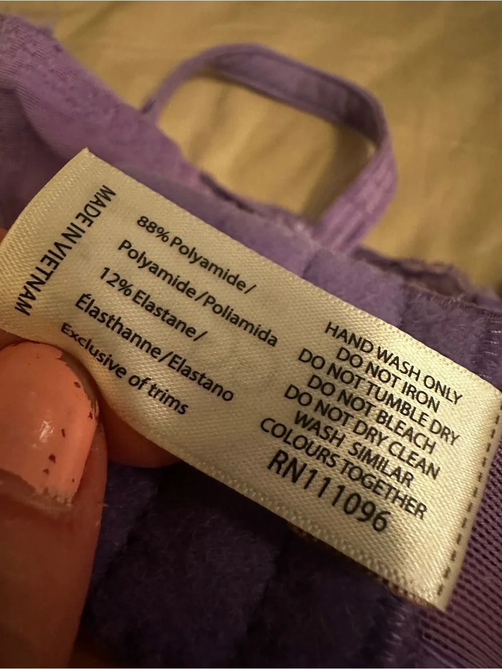 Panache Envy Balcony Underwire Bra 7285 US 32GG Violet Unlined 4 Part Cup Lace